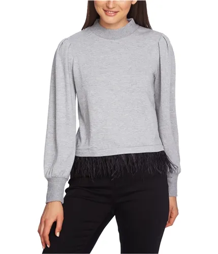 1.State Womens Feather Hem Pullover Sweater