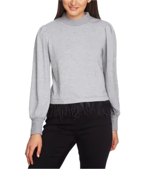 1.State Womens Feather Hem Pullover Sweater