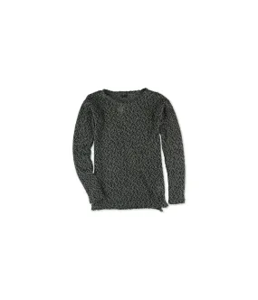 Aeropostale Womens Sheer Lace Knit Sweater