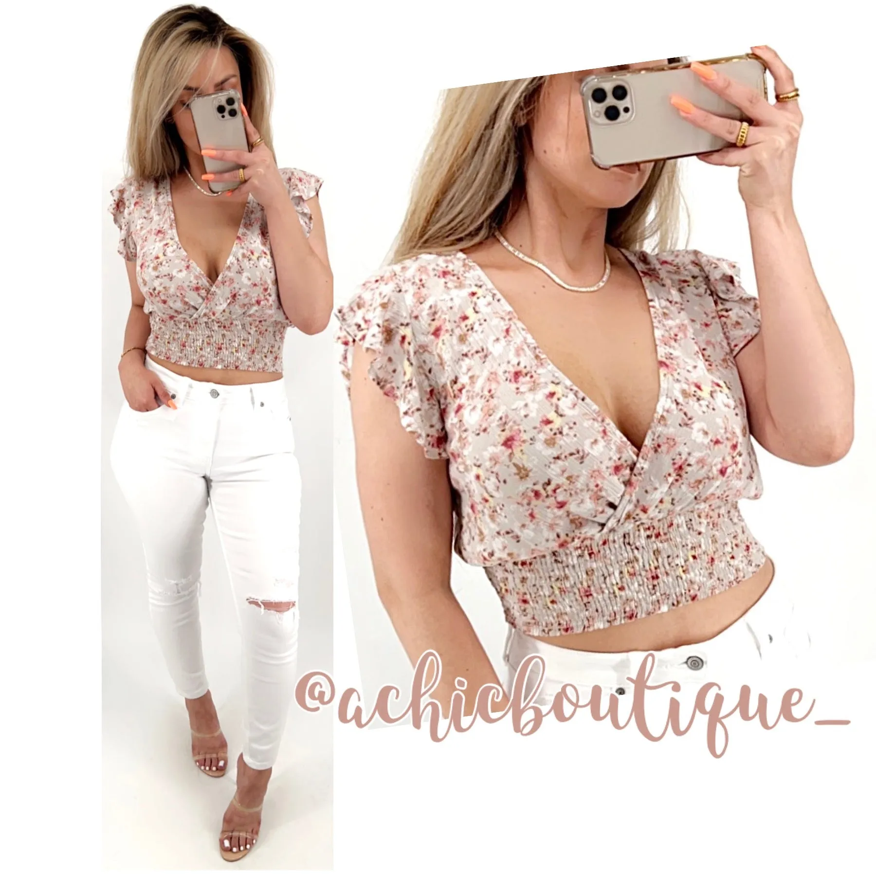 Allie Blouse- Floral Print