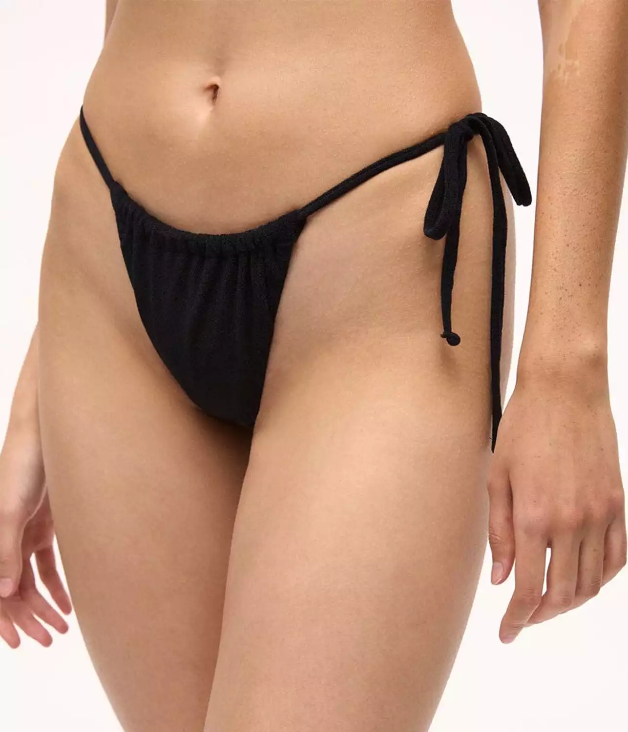 AVA STRING BIKINI BOTTOM- BLACK