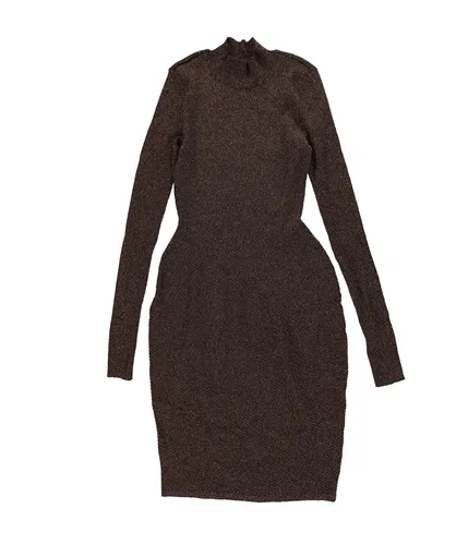 Bar Iii Womens Metallic Sweater Dress