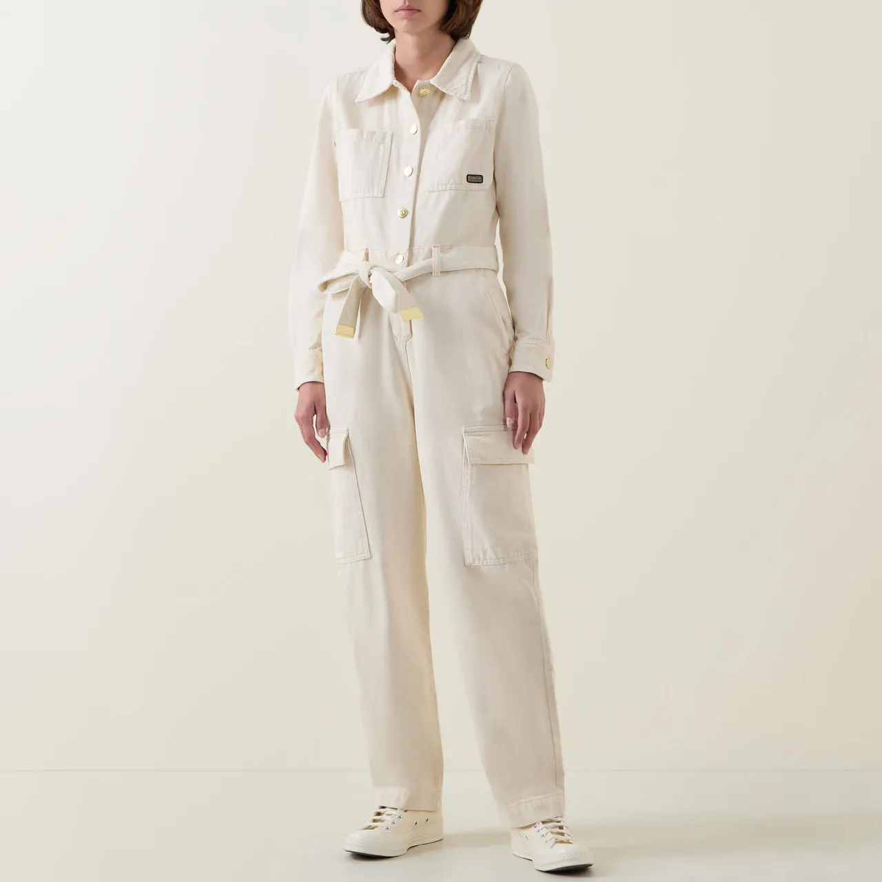 BARBOUR INTERNATIONAL Hamilton Cargo Jumpsuit - Cream