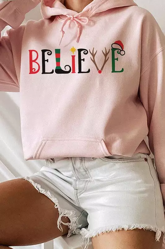 Believe Christmas Graphic Hoodie