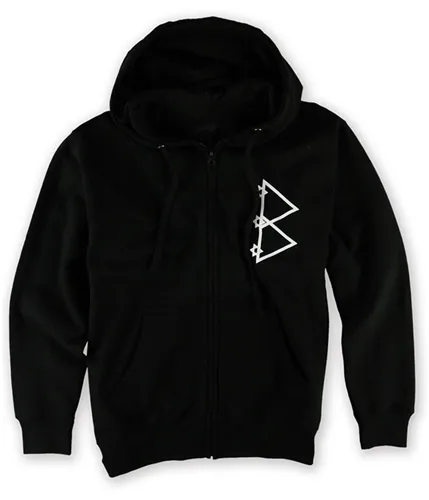 Black Scale Mens The Pyrex Vision Zip Up Hoodie Sweatshirt, TW1