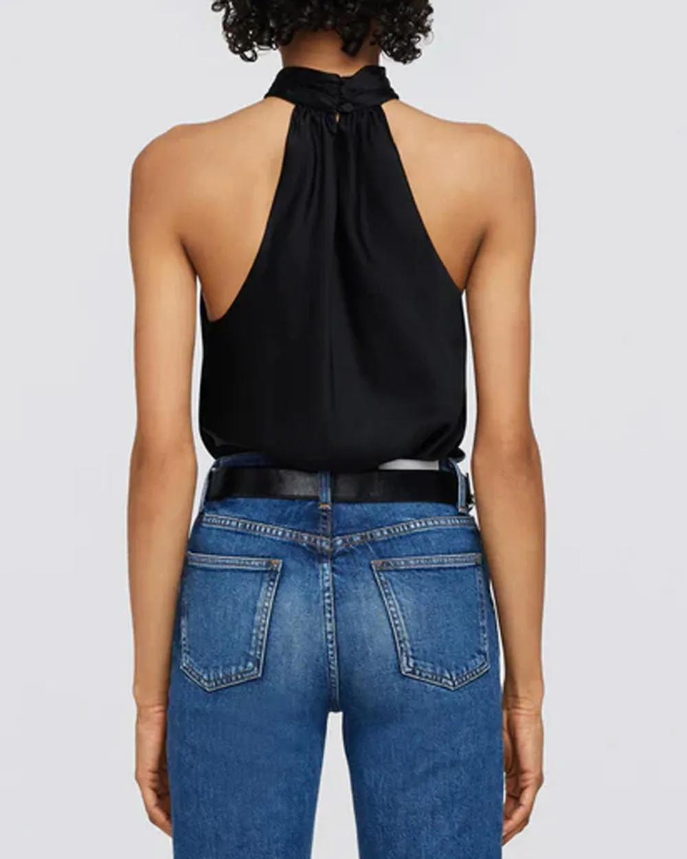 Black Thea Halter Top