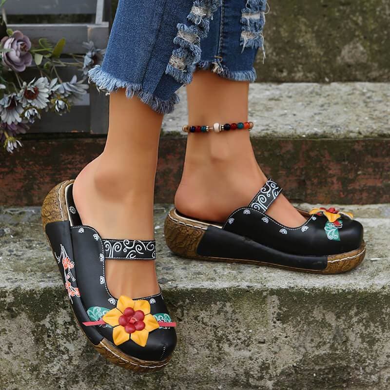 Casual Print Platform Sandals