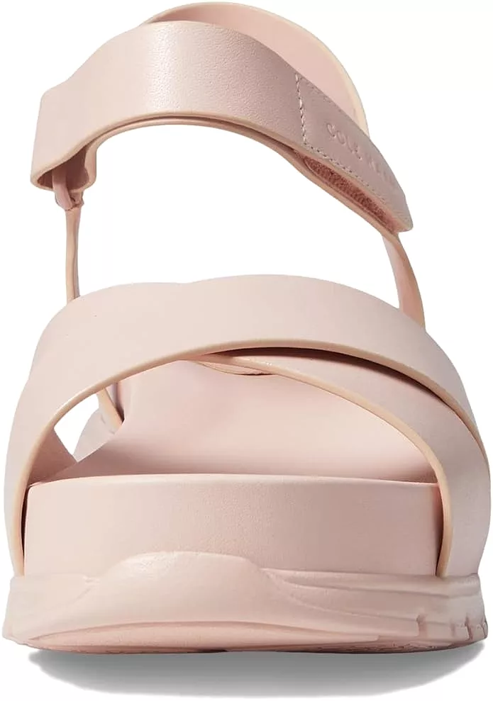 Cole Haan Zerogrand Sandal II Rose Smoke Ankle Strap Open Toe Flats Sandals