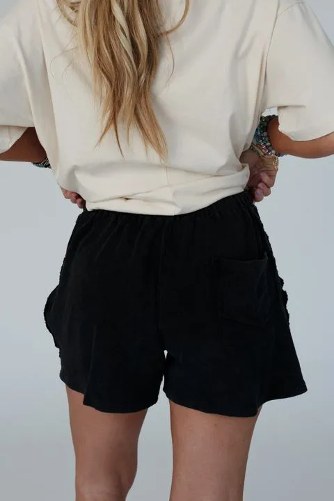 Comfy Cooldown Shorts - Black