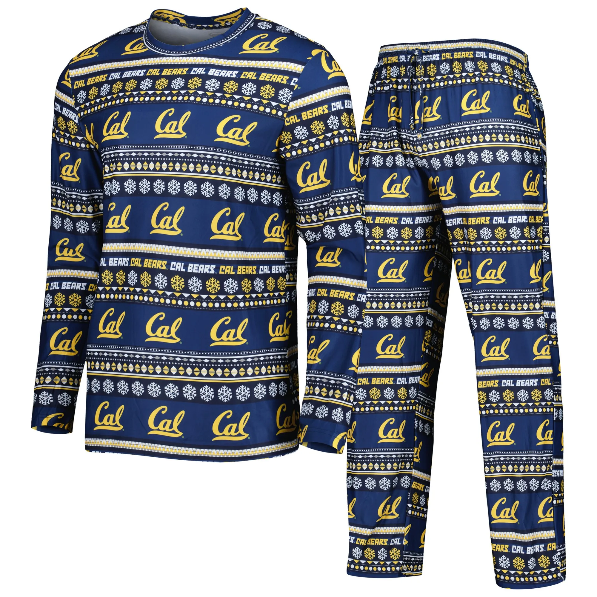 Concepts Sport Cal Bears Navy Swivel Long Sleeve T-Shirt & Pants Sleep Set