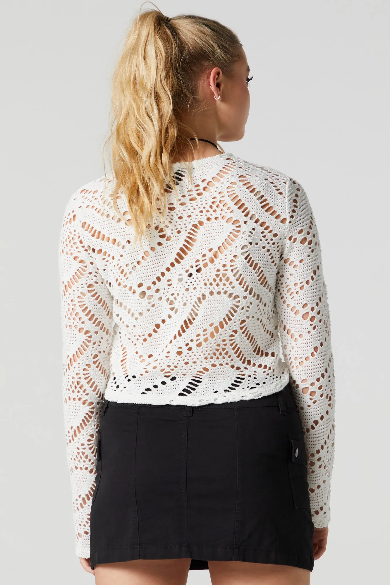 Crochet Long Sleeve Top