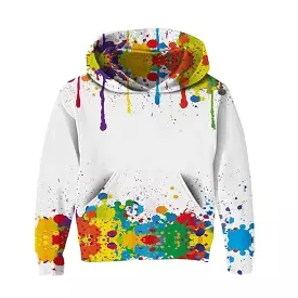 Dripping Paint Kids Hoodies