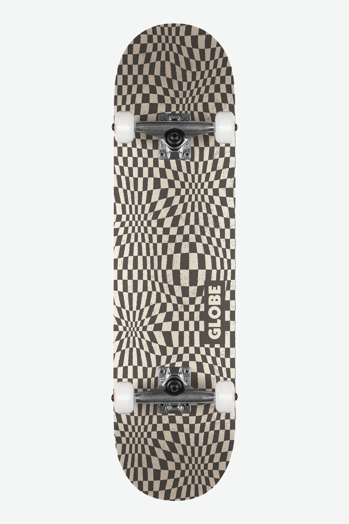 G0 Checked Out - Black/Off-White - 8.0 Complete Skateboard