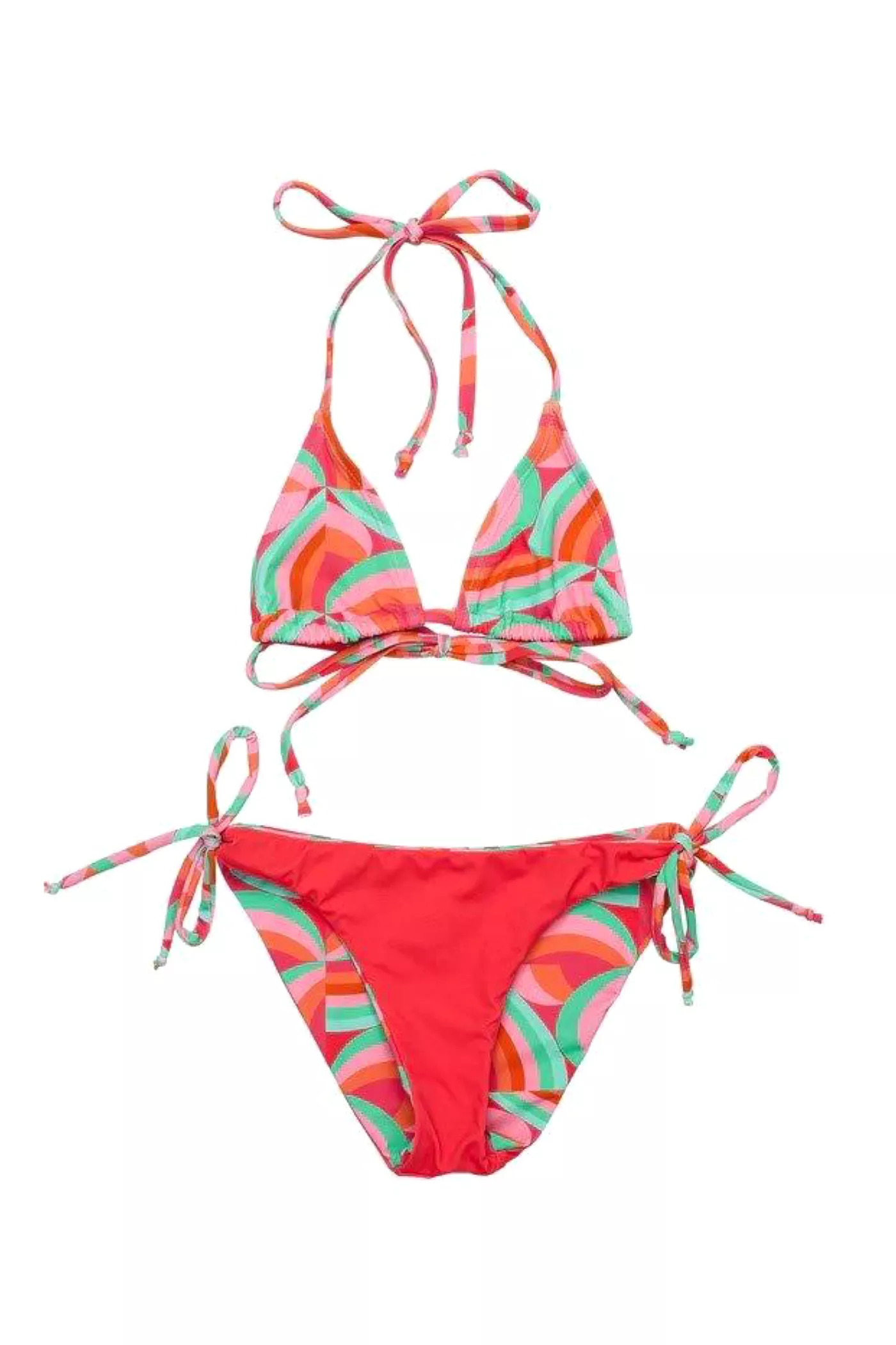 Geo Melon Triangle Bikini