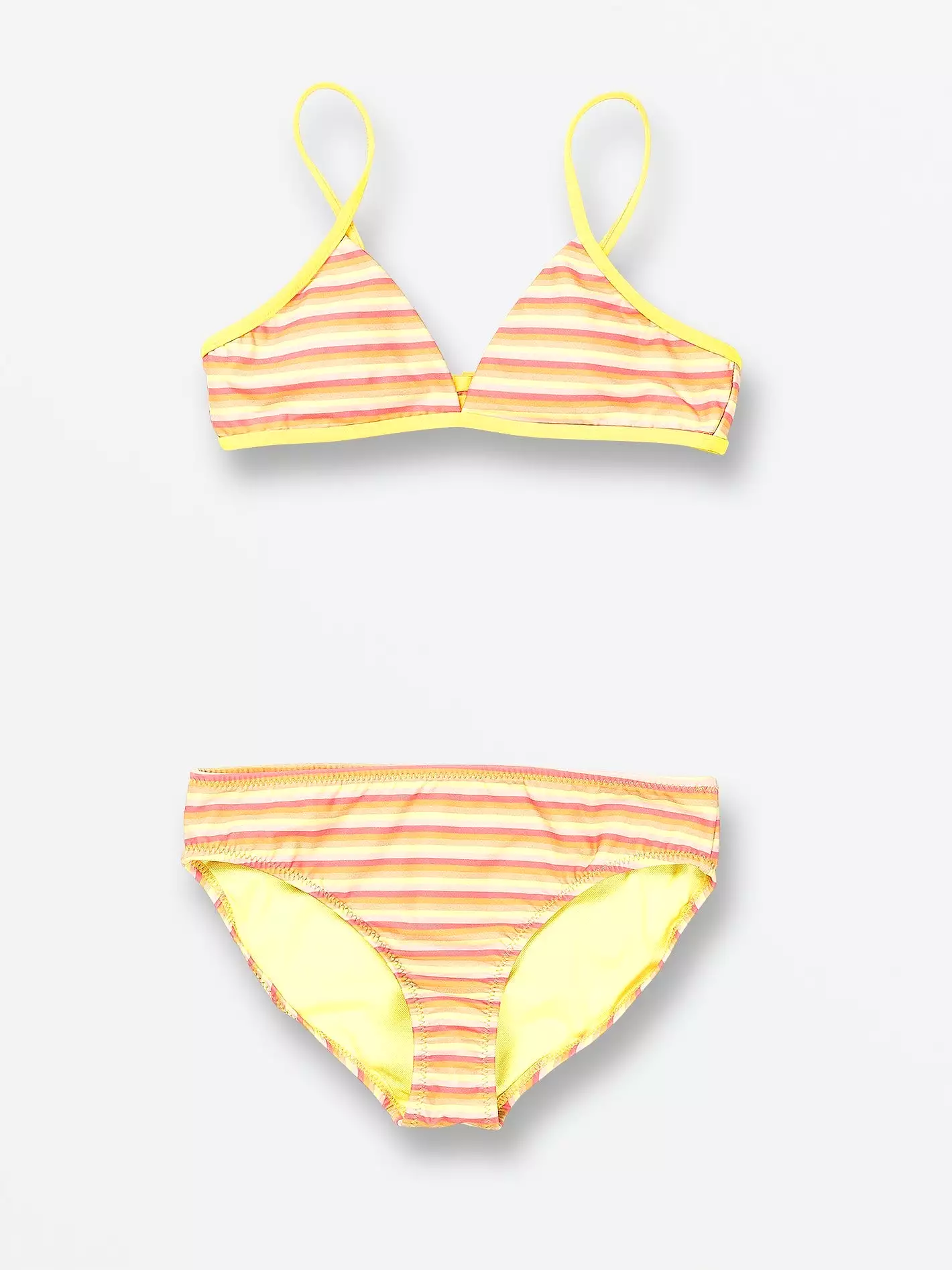 Girls Stripe Or Wrong Bikini Set - Honey Gold