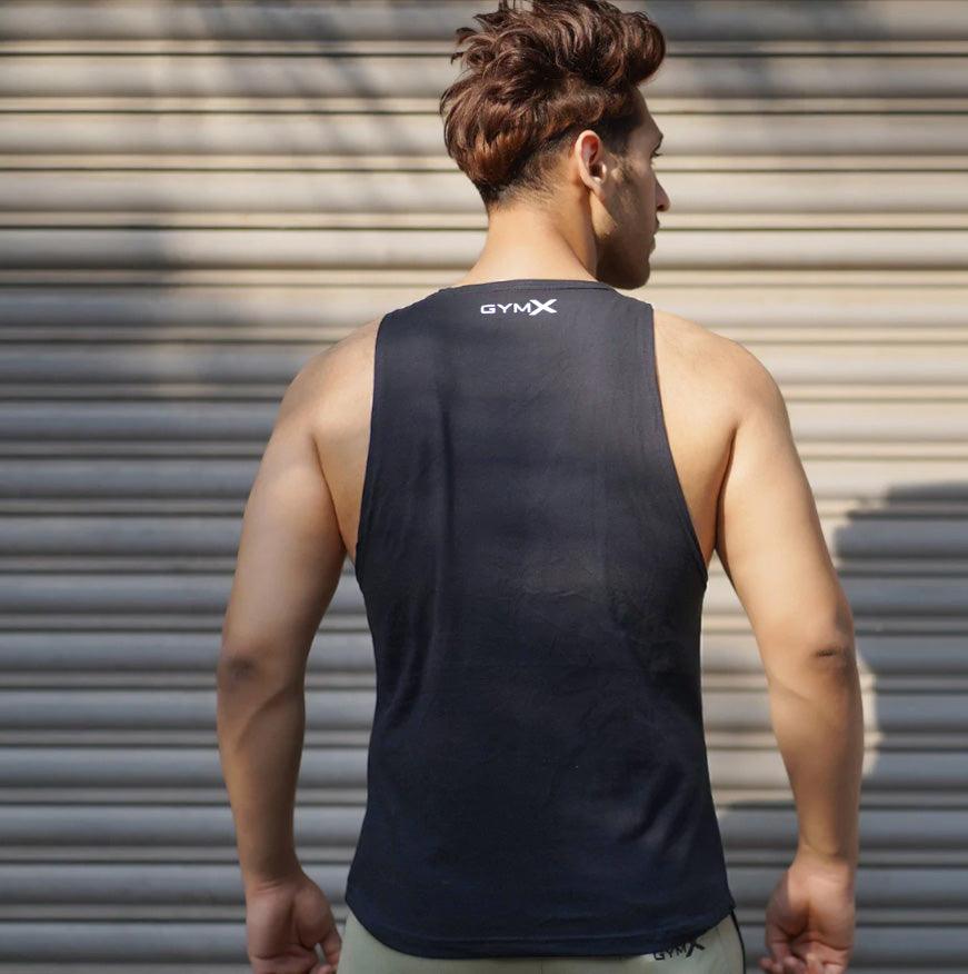 Gymx Army Blue Tank - Sale