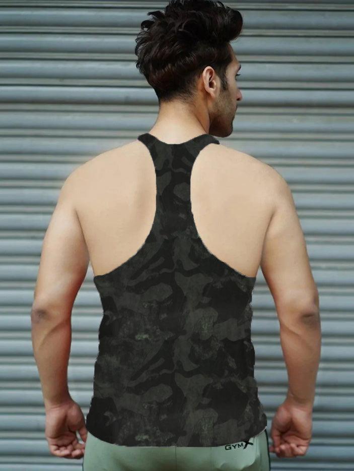 GymX Militery Green Stringer - Sale