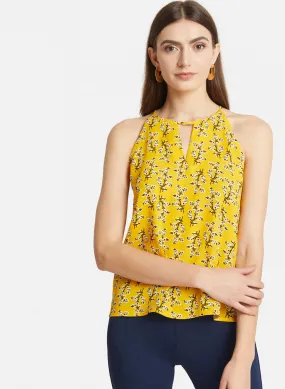 Halter Neck Printed Top