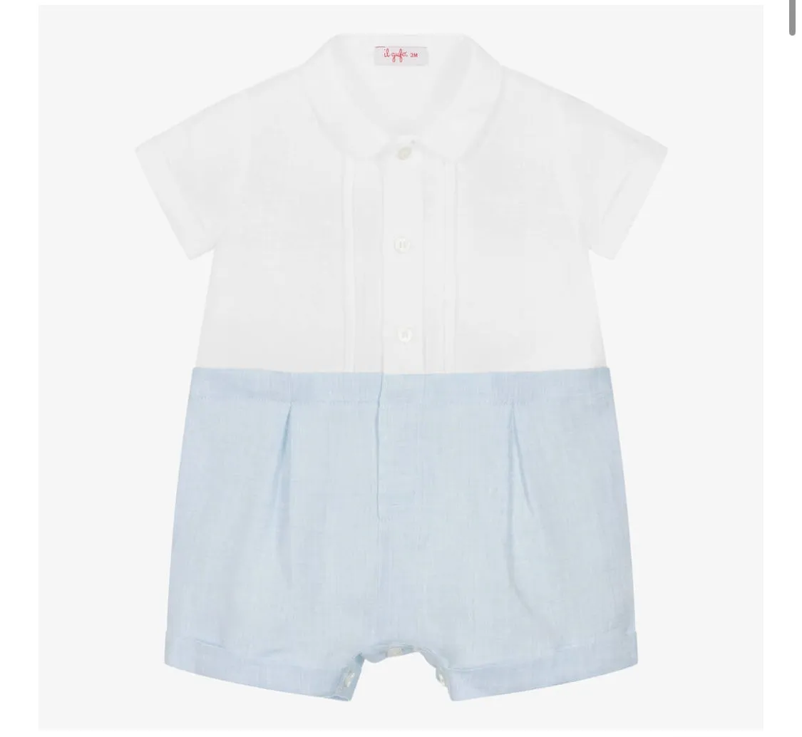 Il Gufo Baby Linen Romper