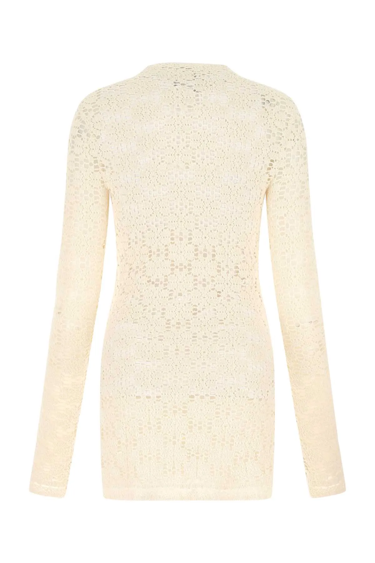 Jil Sander Floral-Lace Detail Long Sleeved Top