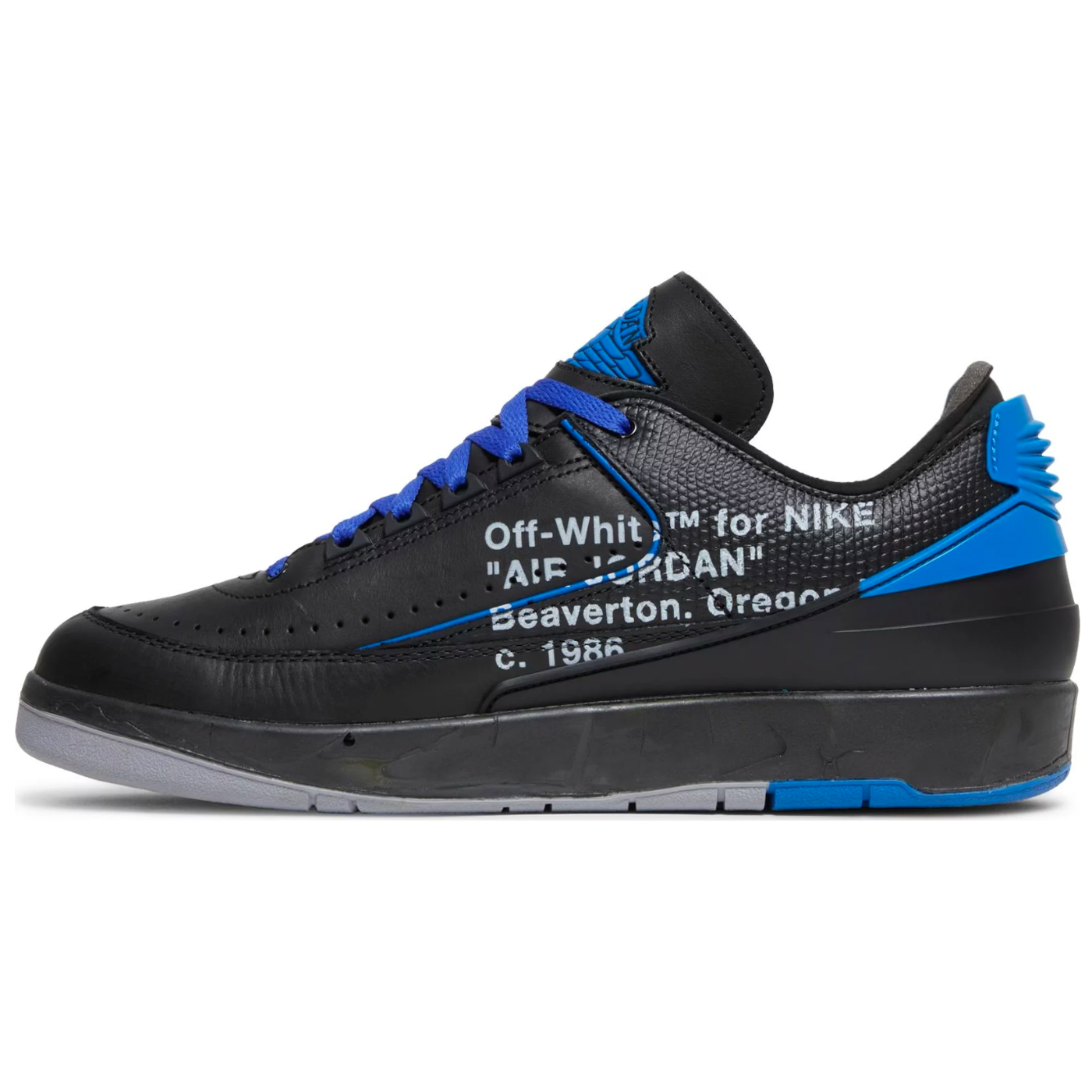 Jordan 2 Retro Low SP Off-White Black Blue