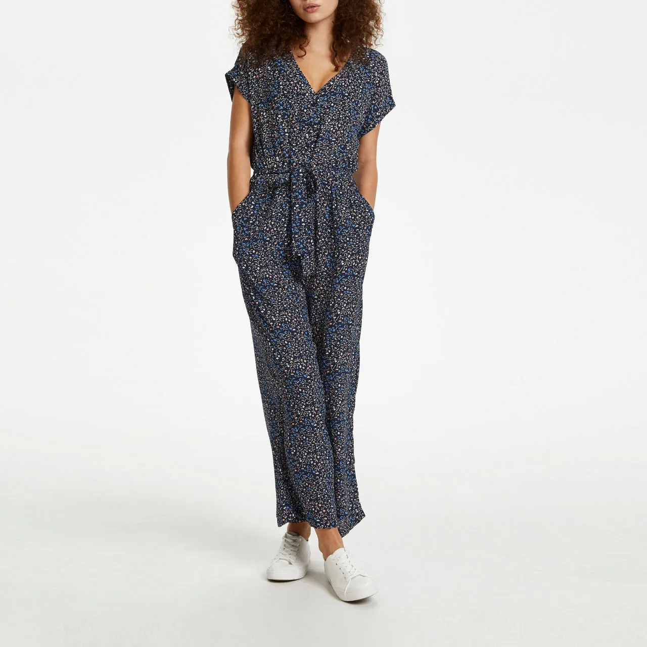 KAFFE ONLINE EXCLUSIVE Ilona Printed Jumpsuit - Blue