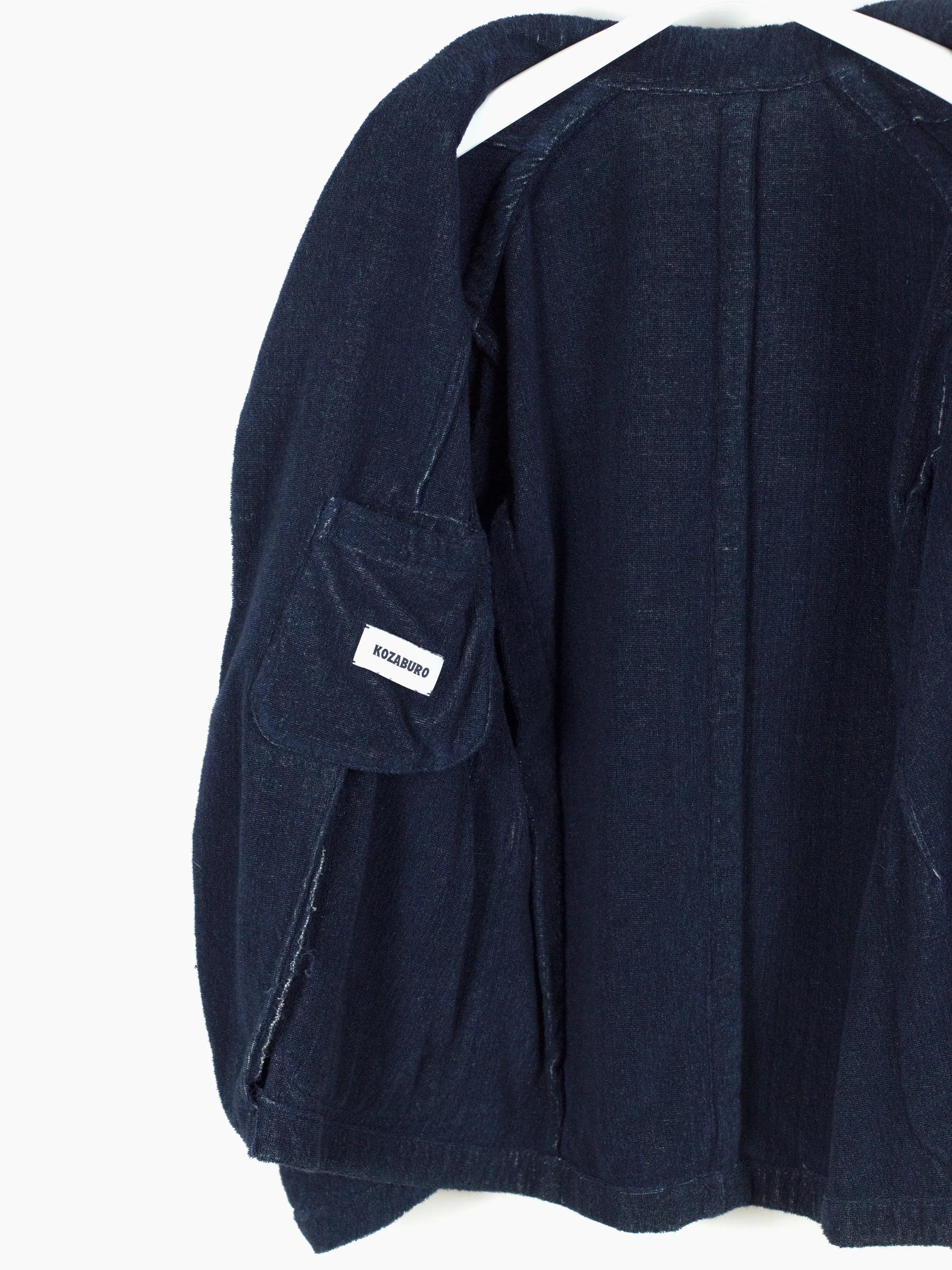 Kozaburo SS20 Doubleface Indigo Pile Unlined SB Jacket