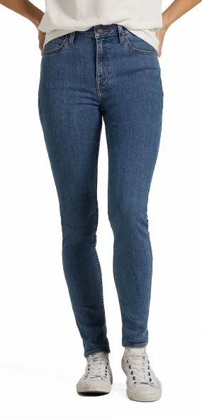 LEE Ivy Ultra Hi Super Skinny Stretch Jeans Mid Used