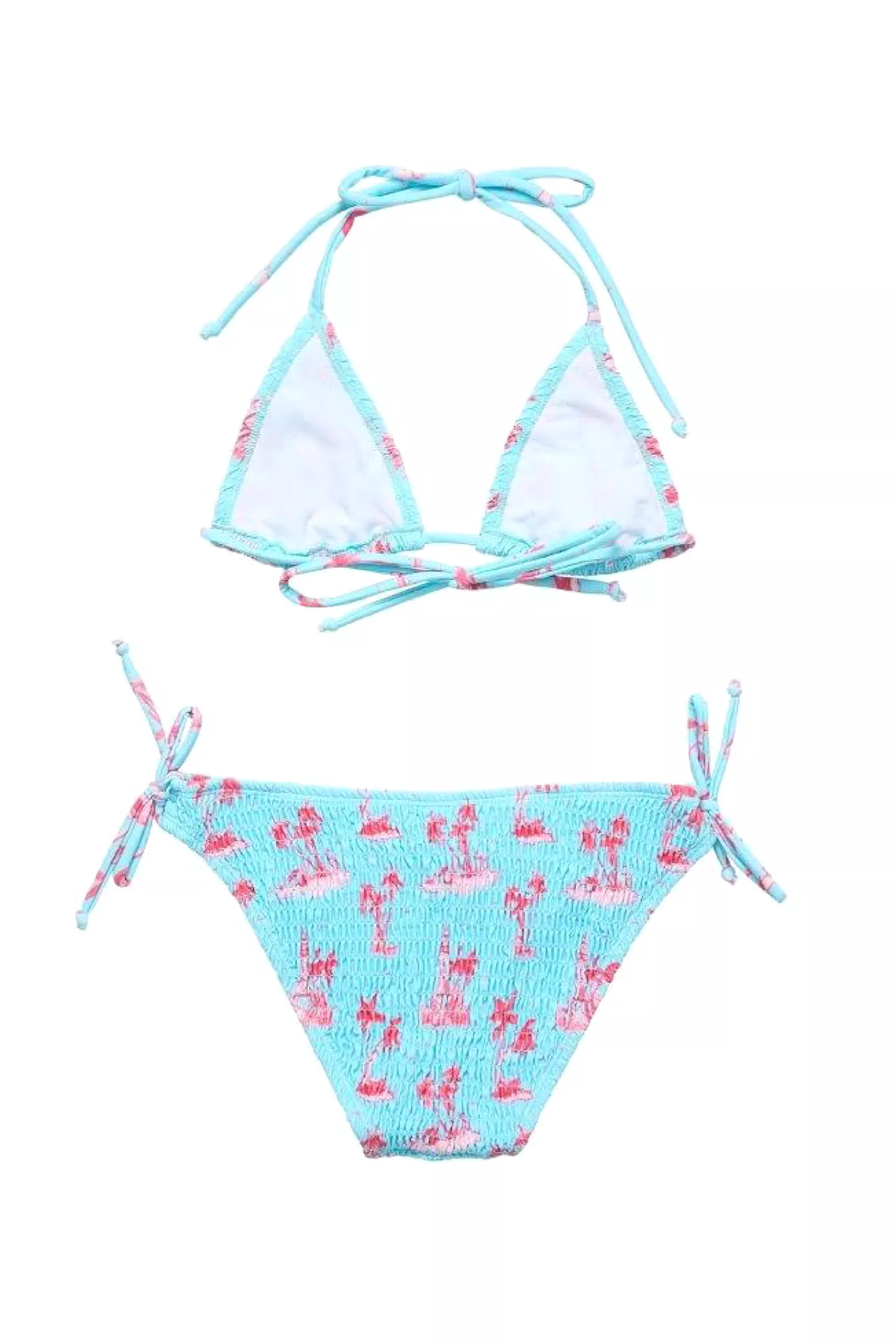 Lighthouse Island Shirred Triangle Bikini