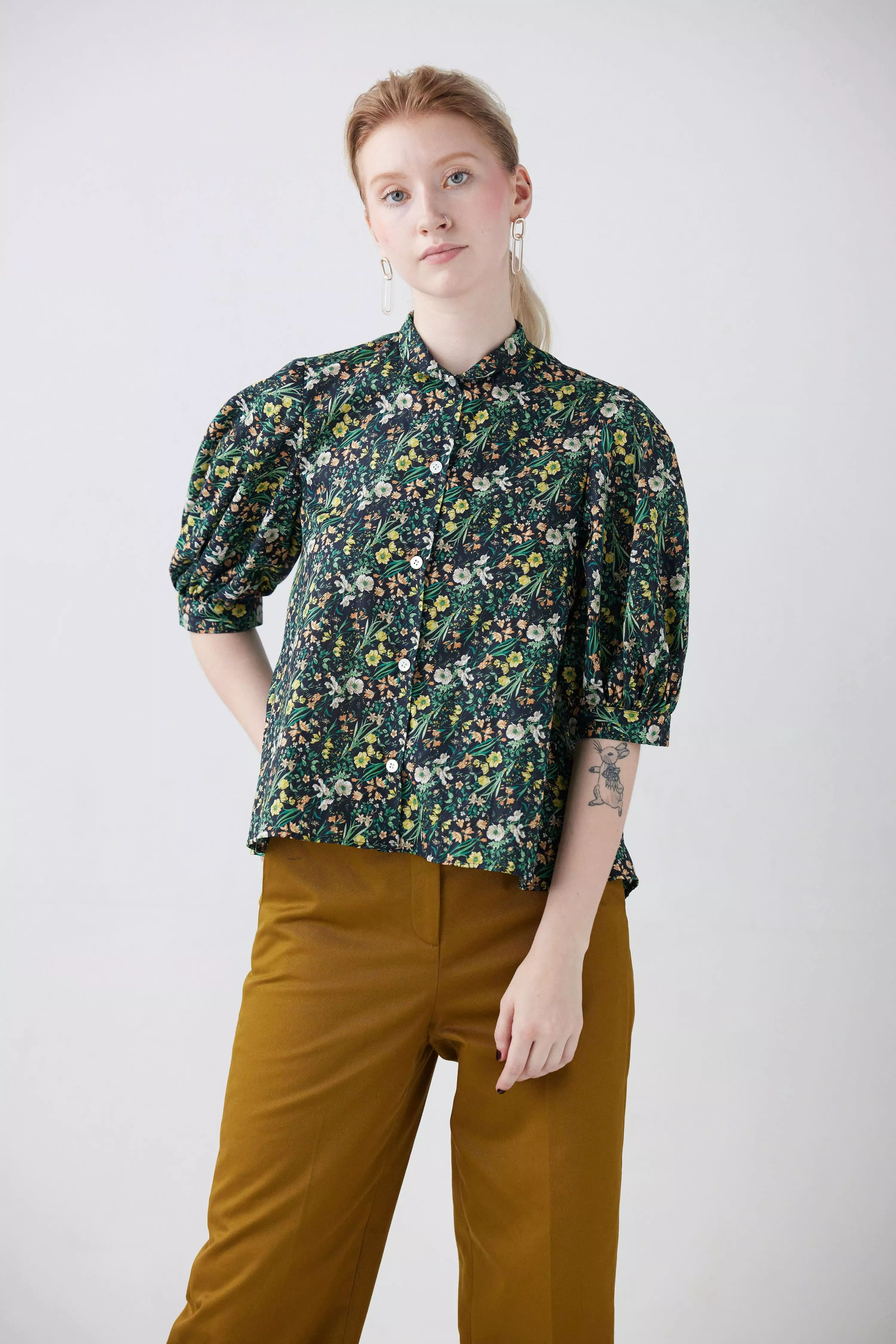 Livia Blouse in Floral Cotton