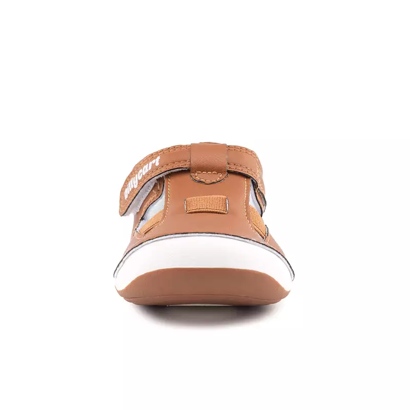 LONDON WIDE tan baby and toddler sandals