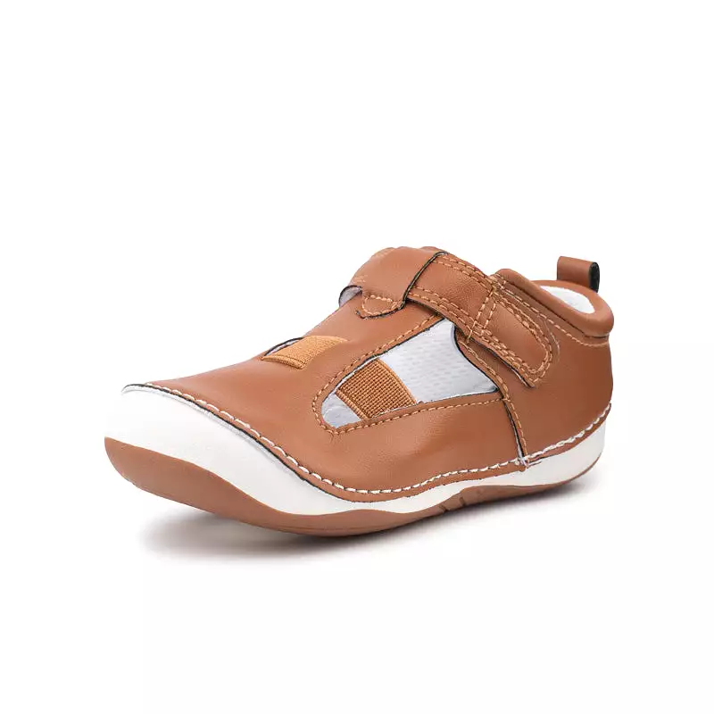 LONDON WIDE tan baby and toddler sandals