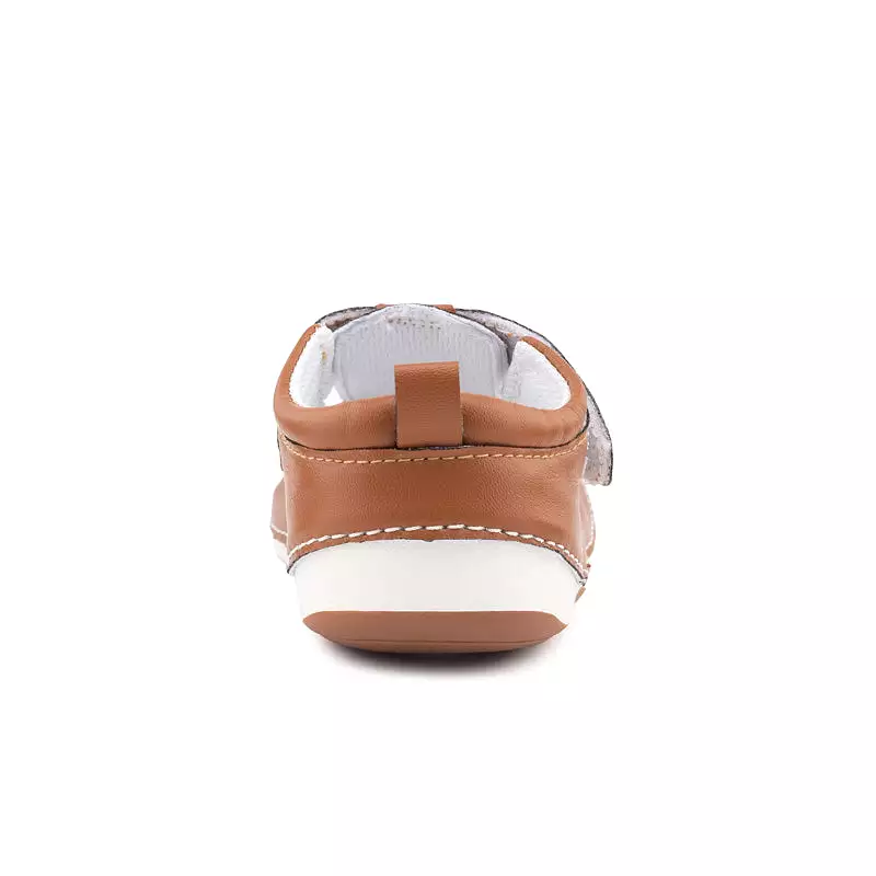 LONDON WIDE tan baby and toddler sandals