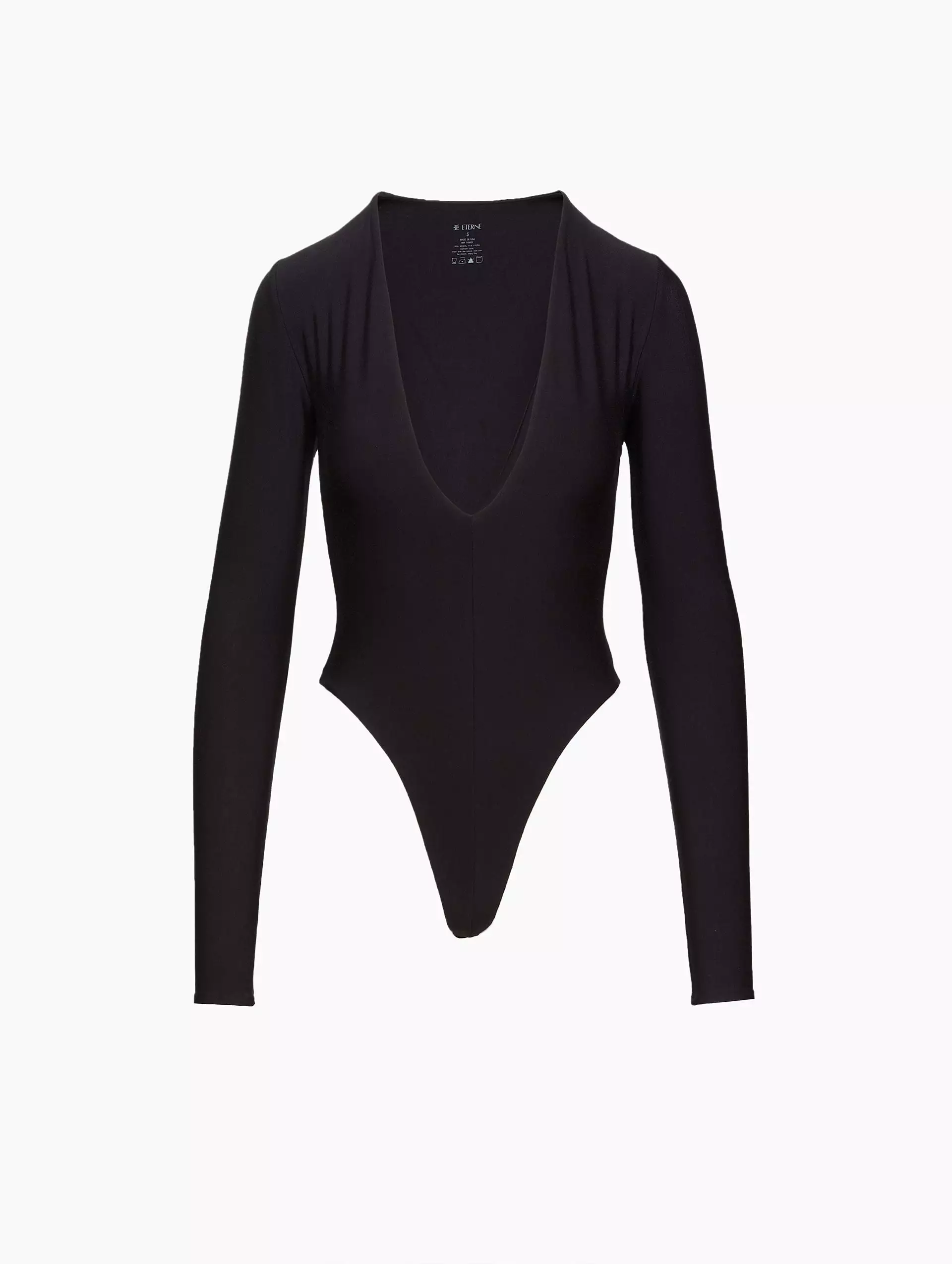 Long Sleeve Deep V Bodysuit