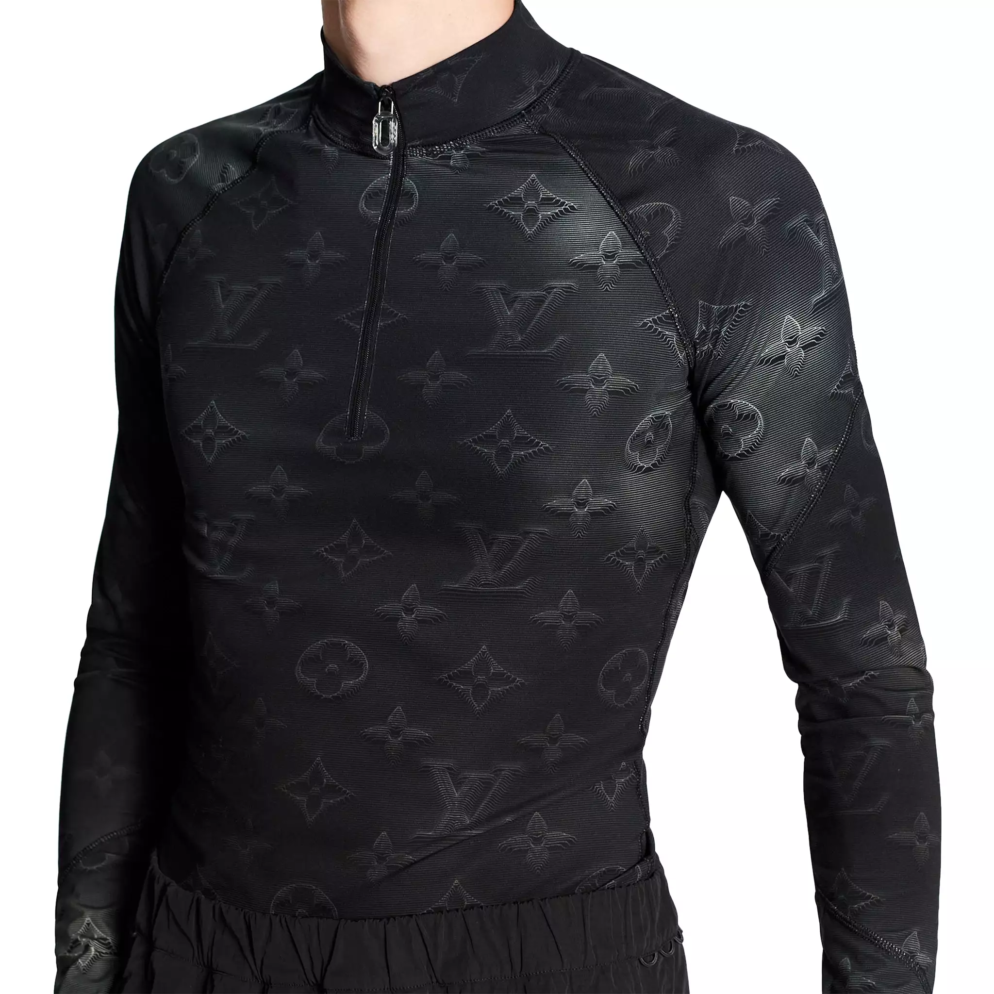 Louis Vuitton 2054 Technical Half Zip Long-Sleeved Top