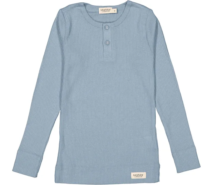 Mar Mar LS Ribbed Henley Top