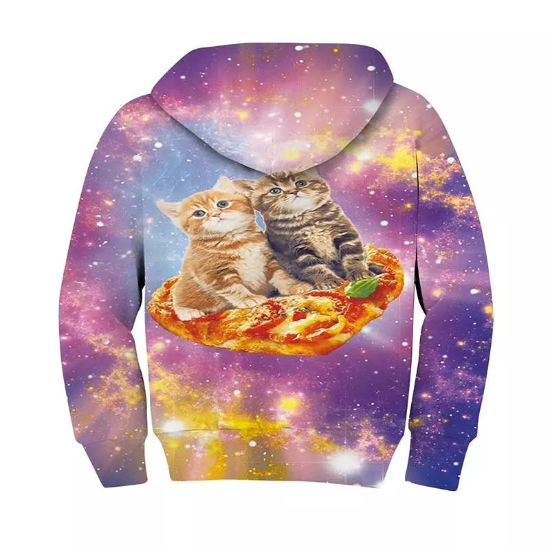 Meow 3D Kids Hoodies UNISEX