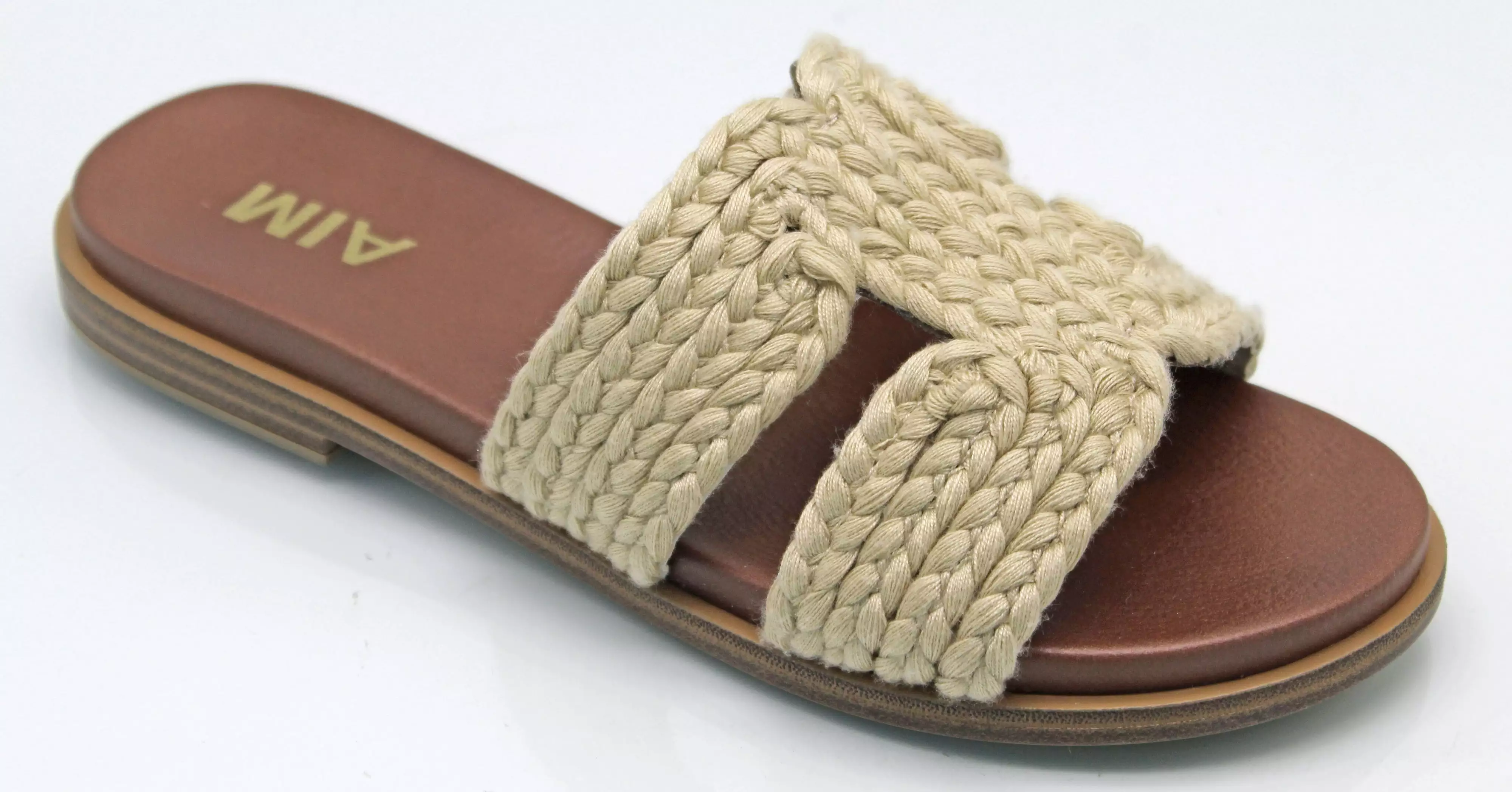 MIA - Poet Slip On Raffia Strap Sandal