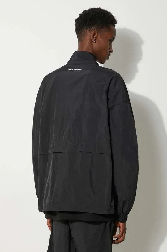 MKI MIYUKI ZOKU jacket Crinkle Nyon Track Jacket men's black color CRINKLE.NYON.TRACK.JACK