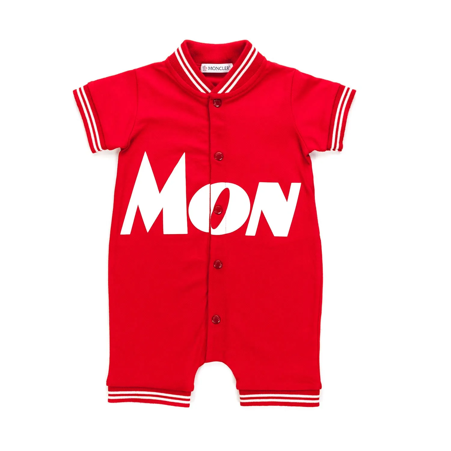 Moncler Cotton Romper For Baby Boy