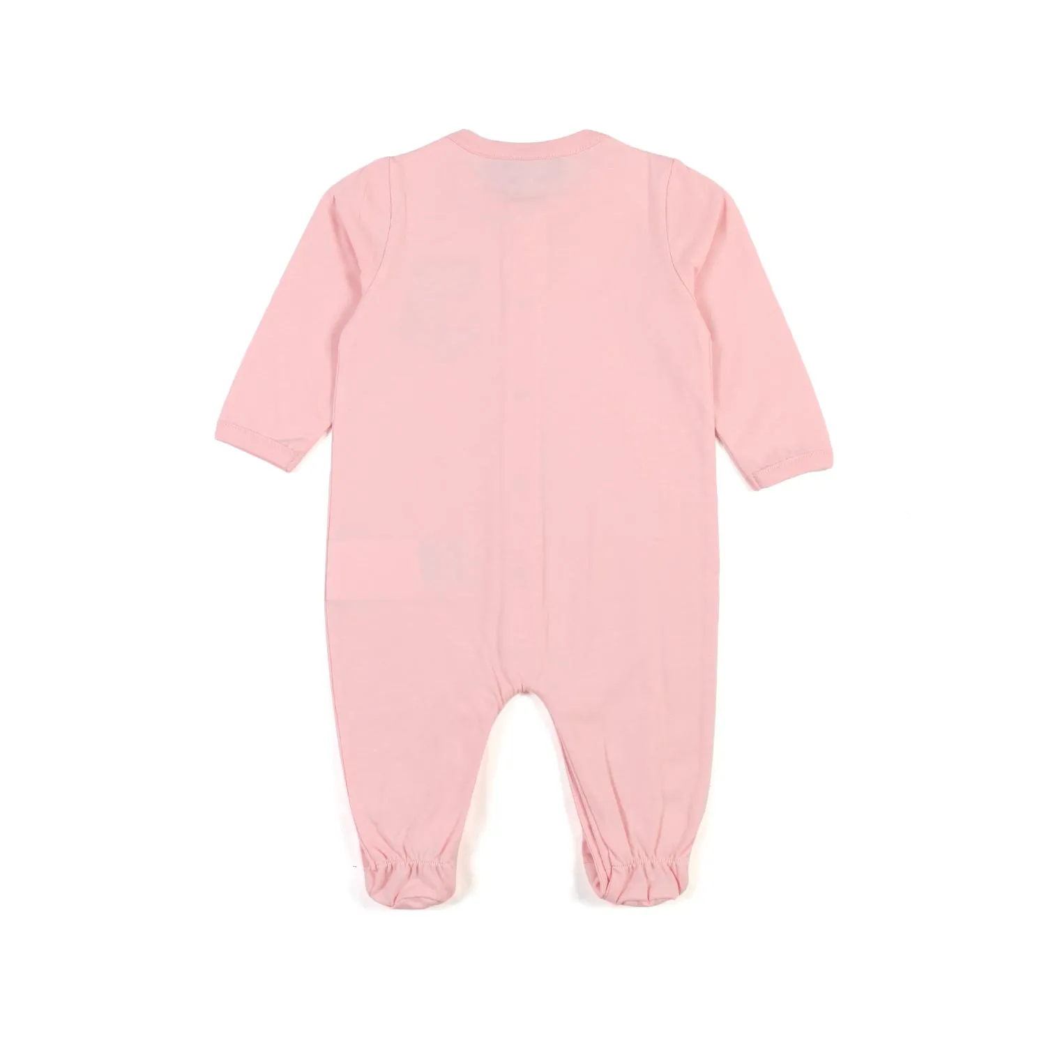 Moschino Baby Pink Romper With Teddy Bear Print