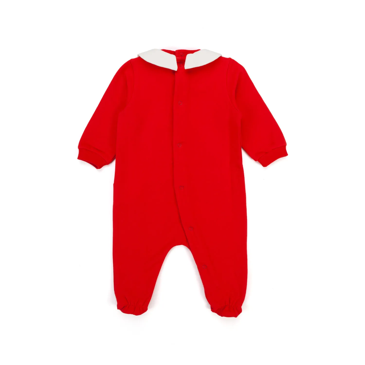 Moschino Baby Red Romper With Teddy Bear