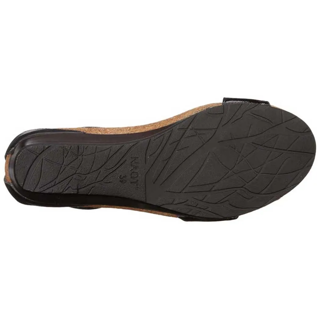 Naot Pixie Sandal Black Luster/ Black Raven/ Black Madras (Women's)