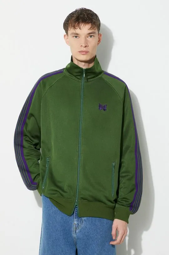 Needles sweatshirt Track Jacket men's green color NS244