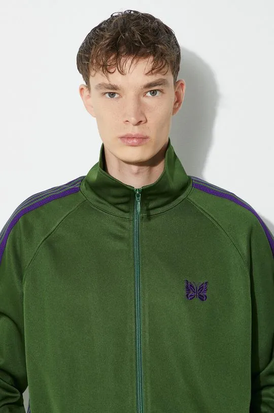 Needles sweatshirt Track Jacket men's green color NS244