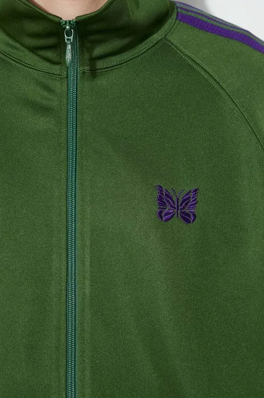 Needles sweatshirt Track Jacket men's green color NS244