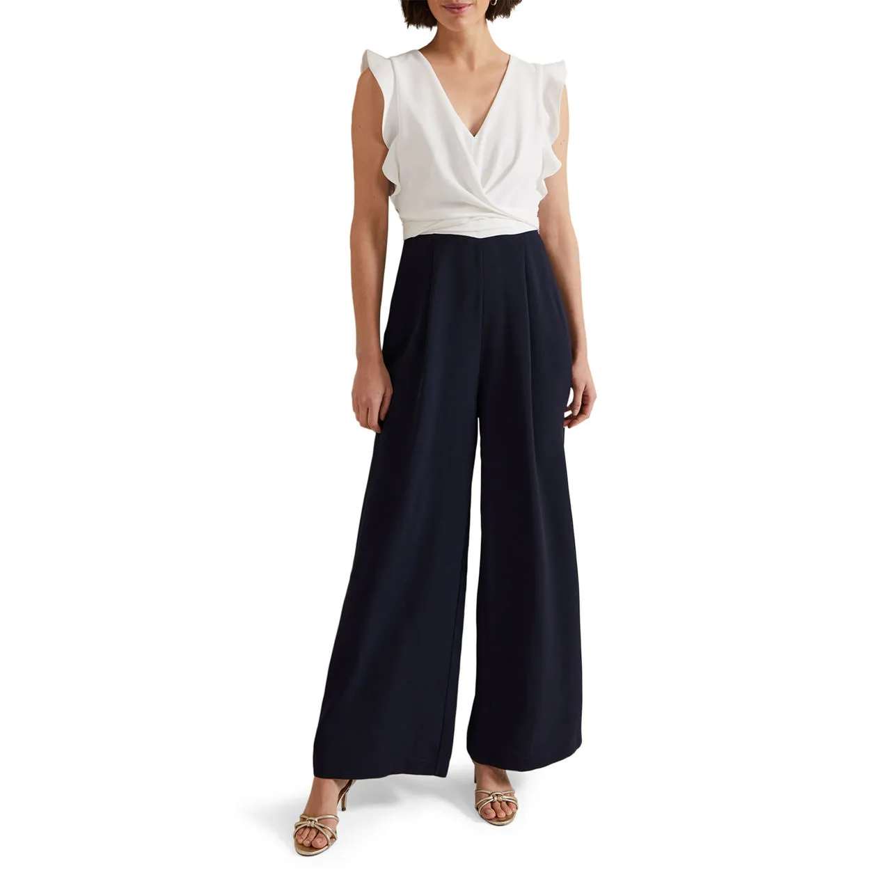 PHASE EIGHT Ayla Wide-Leg Jumpsuit - Blue