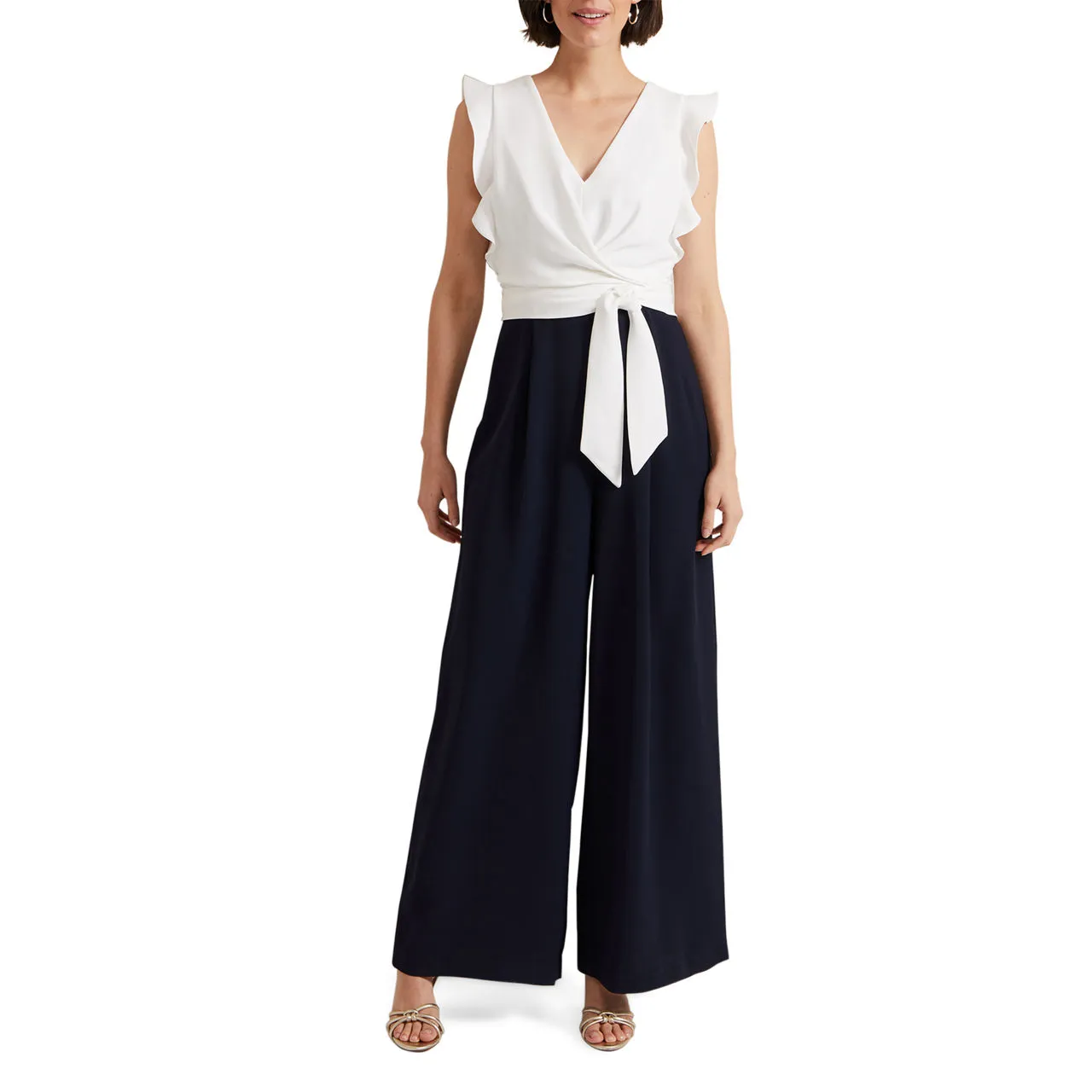 PHASE EIGHT Ayla Wide-Leg Jumpsuit - Blue