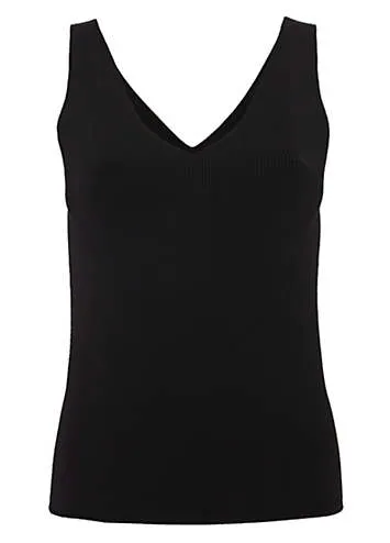 Phase Eight Jessie Ribbed V-Neck Cami Top | Kaleidoscope