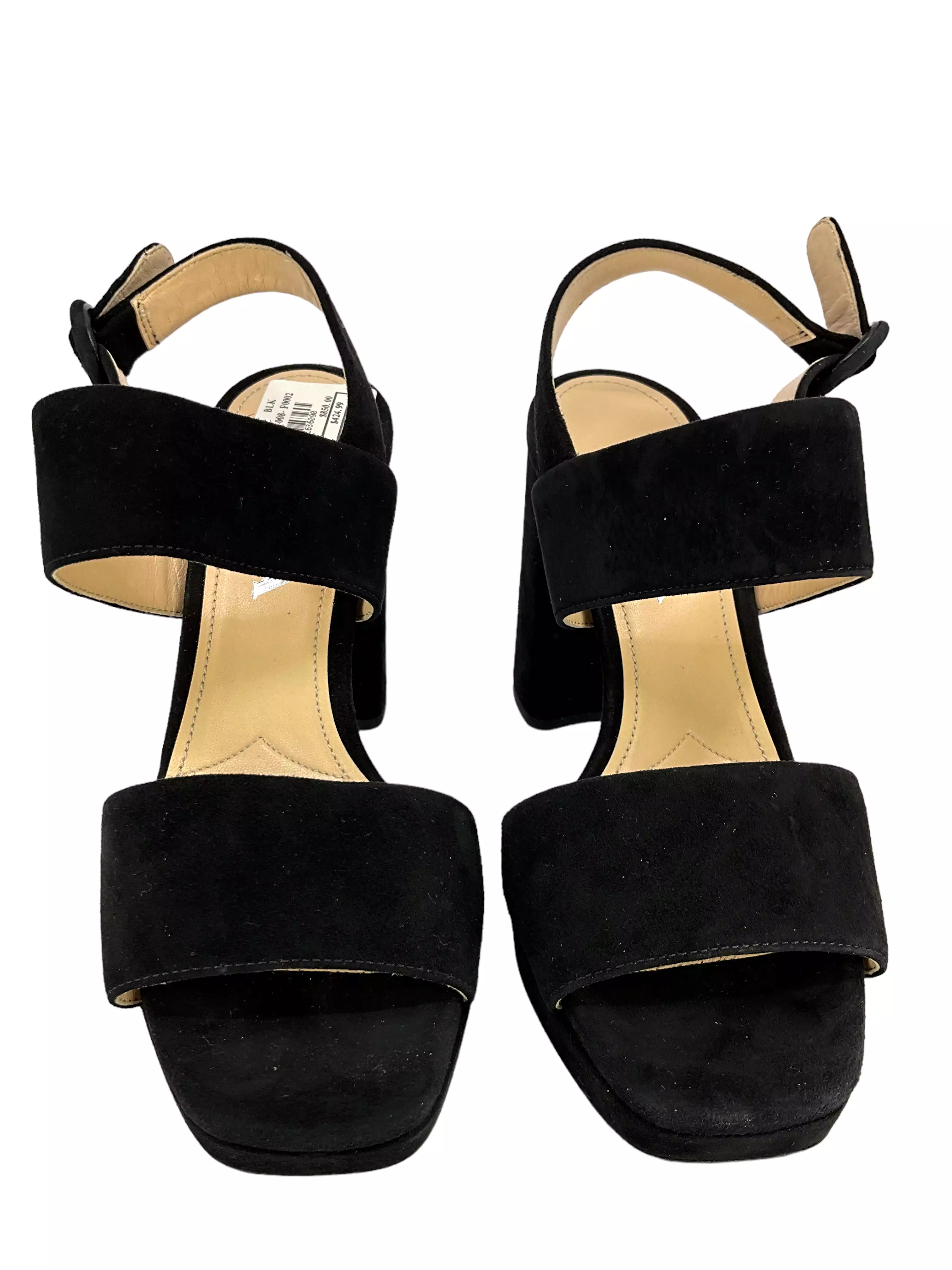 PRADA Suede Ankle Strap Platform Sandals Size 6 NEW